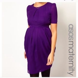 ASOS Maternity Purple Tulip Dress